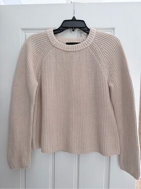 Jenni Kayne Cream Crewneck Knit Sweater